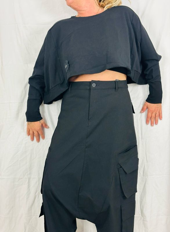 Pluslavie/PLÜ Wideshortshotsweat AW25 Black One Size 2101