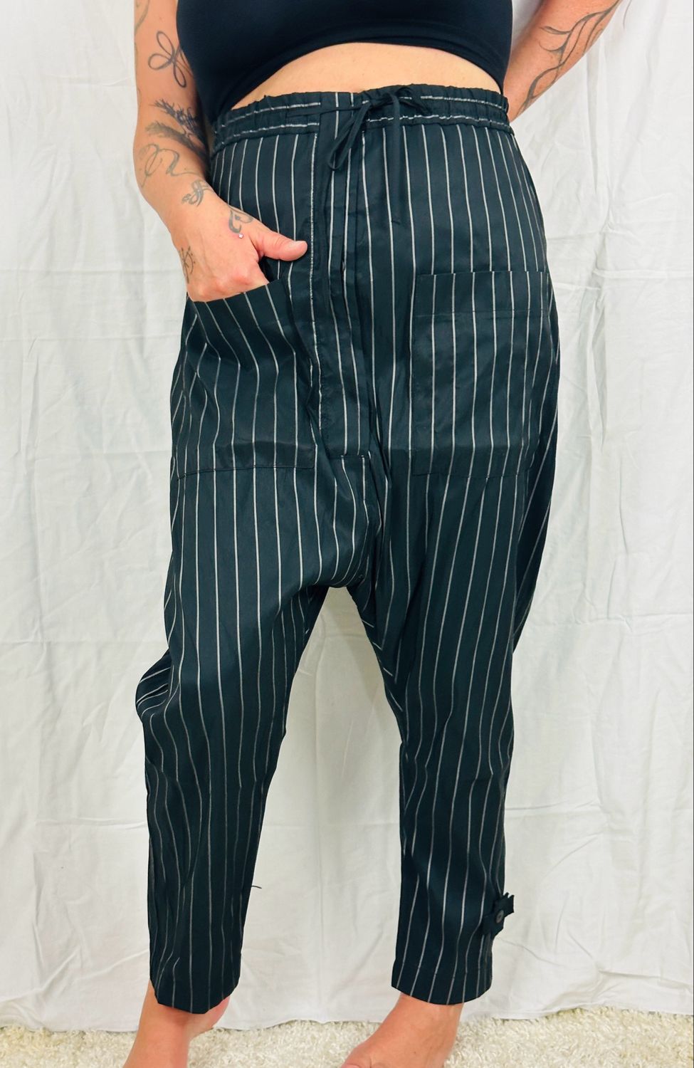 Pluslavie/PLÜ T Pant AW25 Pinstripe 1058