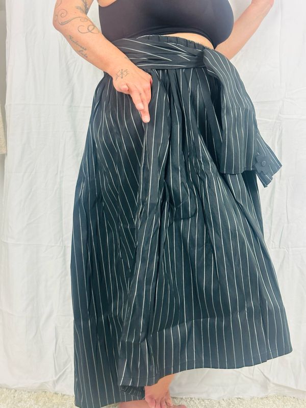 Pluslavie/PLÜ A New T Skirt AW25 Pinstripe 3021