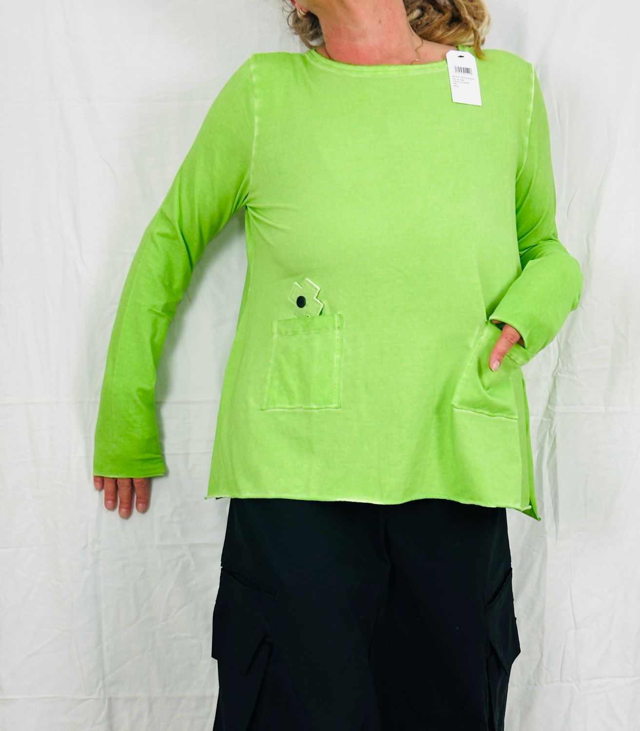 Pluslavie/PLÜ Backside Cardigan AW25 Pistachio 2086