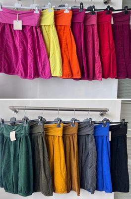 Julia Wang Ballonrock Feincord Uni div. Farben