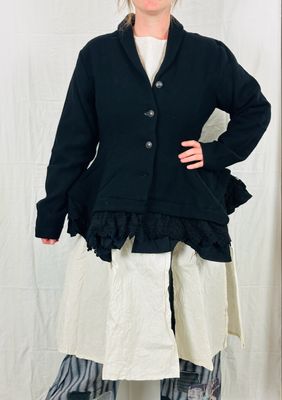 Ewa i Walla Jacke Catalin Black AW25 Woll 66777