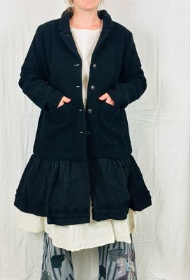 Ewa i Walla Jacke Arta AW25 Black Wool 66775