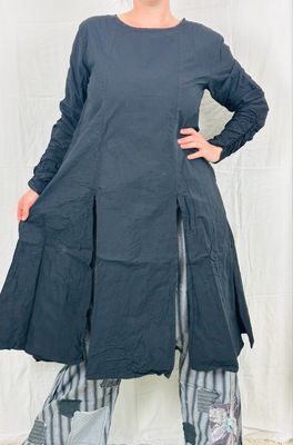 Ewa i Walla Bluse Maggi AW25 Black Cotton 44158