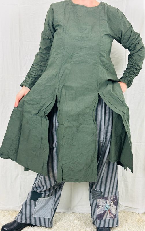 Ewa i Walla Bluse Maggi AW25 Forest Green 44158