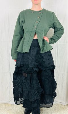 Ewa i Walla Jacke Undis AW25 Twill Forest Geen 66773