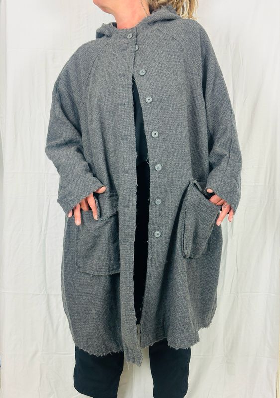 Rundholz Black Label Mantel Dark Grey AW25