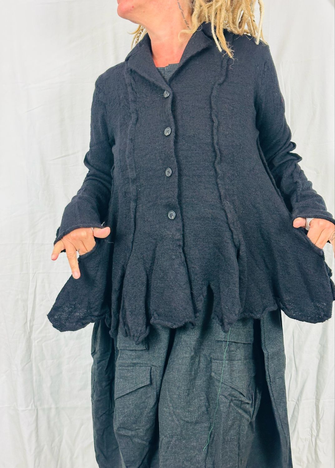 Rundholz Black Label Strickjacke AW25 Black