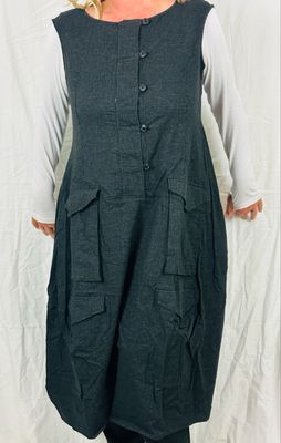Rundholz Black Label Kleid Black Stripe AW25
