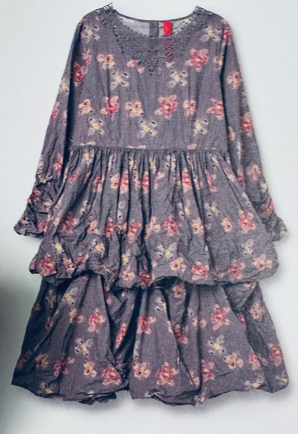 Ewa i Walla Kleid Fatima AW25 Flower Organic Cotten 55936