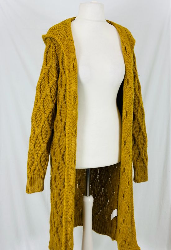 Julia Wang Strickjacke Norweger Heugelb S - M