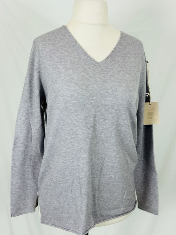 Julia Wang Pullover V Ausschnitt One Size Grau