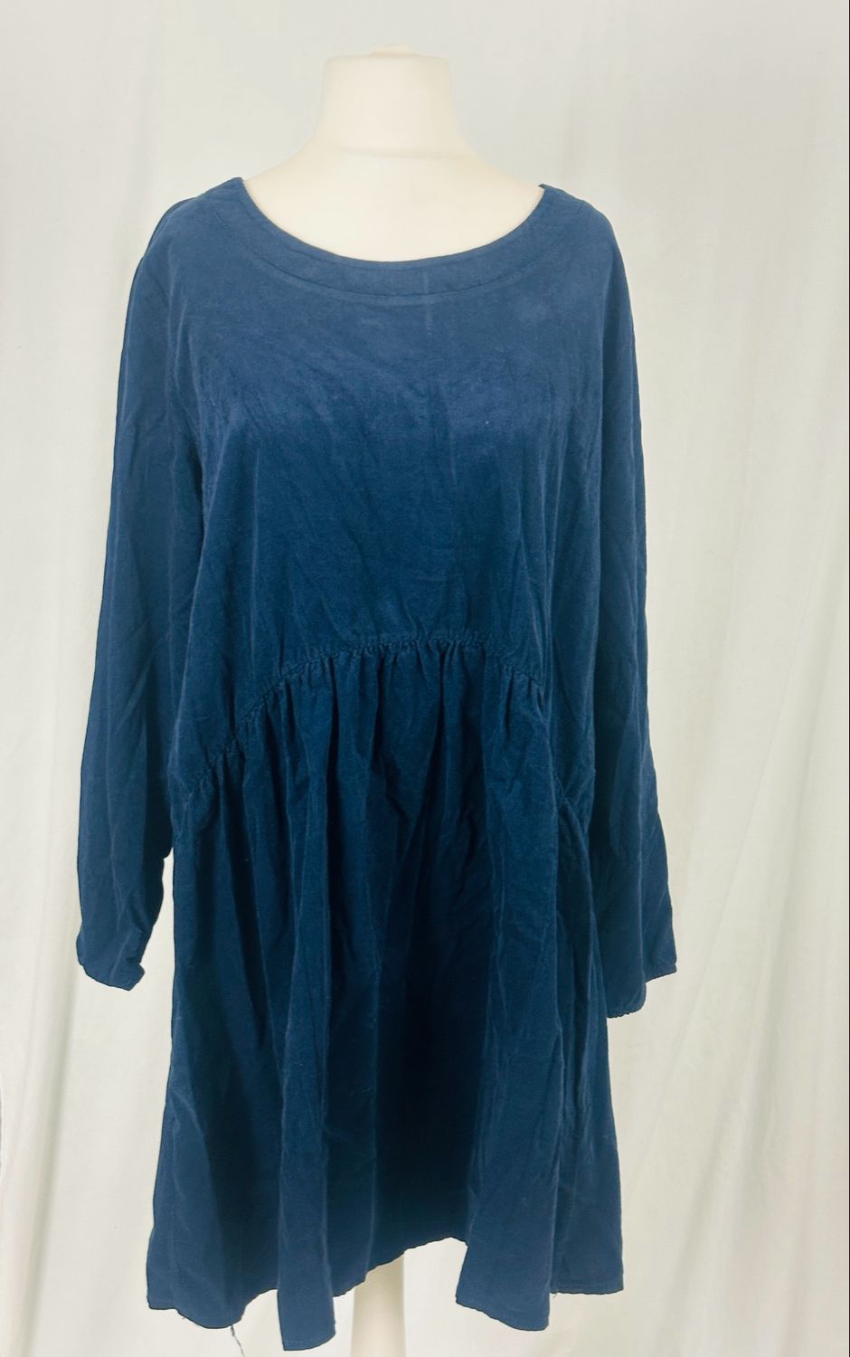 Julia Wang Kleid Feincord Uni Langarm One Size div. Farben