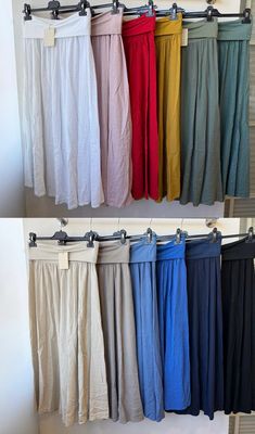Julia Wang Leinen Rock Lang One Size div. Farben