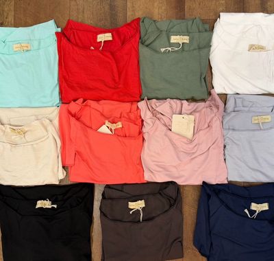 Julia Wang T Shirt One Size kurz Arm div. Farben