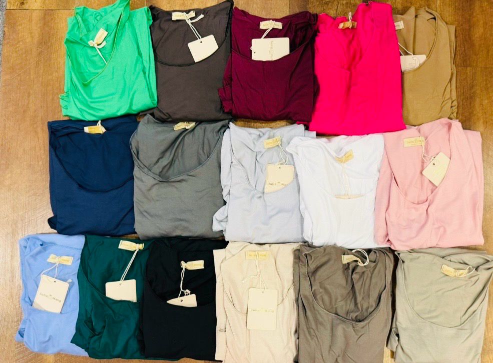 Julia Wang Basic Shirt Langarm One Size  div. Farben