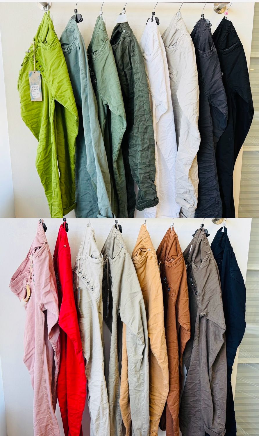 Melly &amp; CO Jeans 5 Knopf M - XL div. Farben