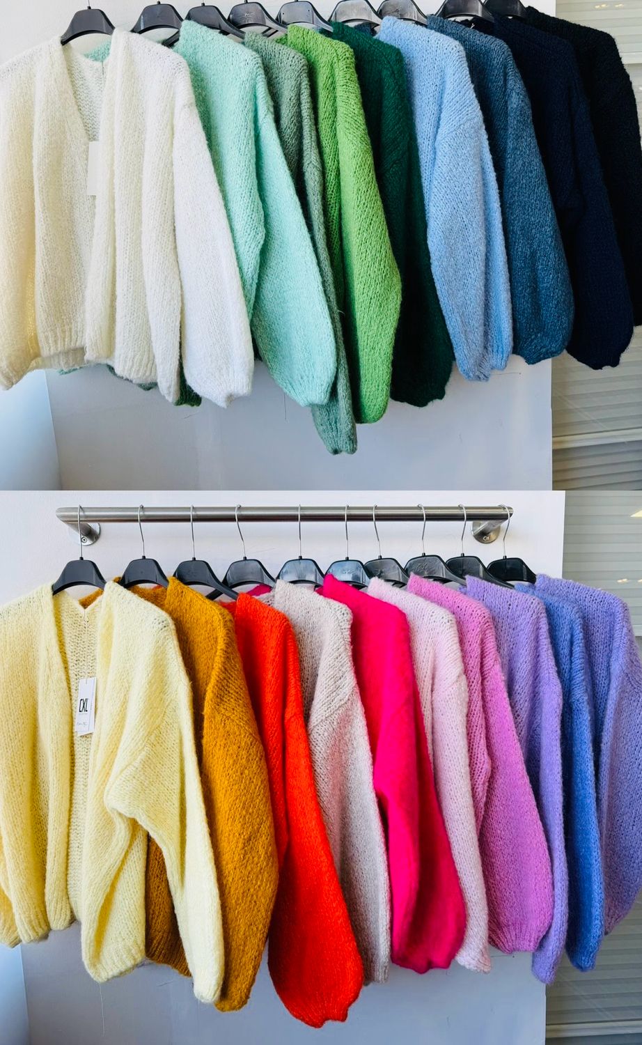 Julia Wang CXL Strickjacke One Size Kuschel Cadigan div Farben