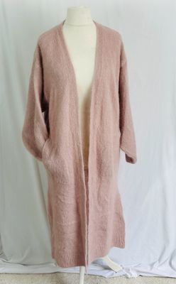 Julia Wang CLX Cardigan Lang Mantel One Size Uni Rosa