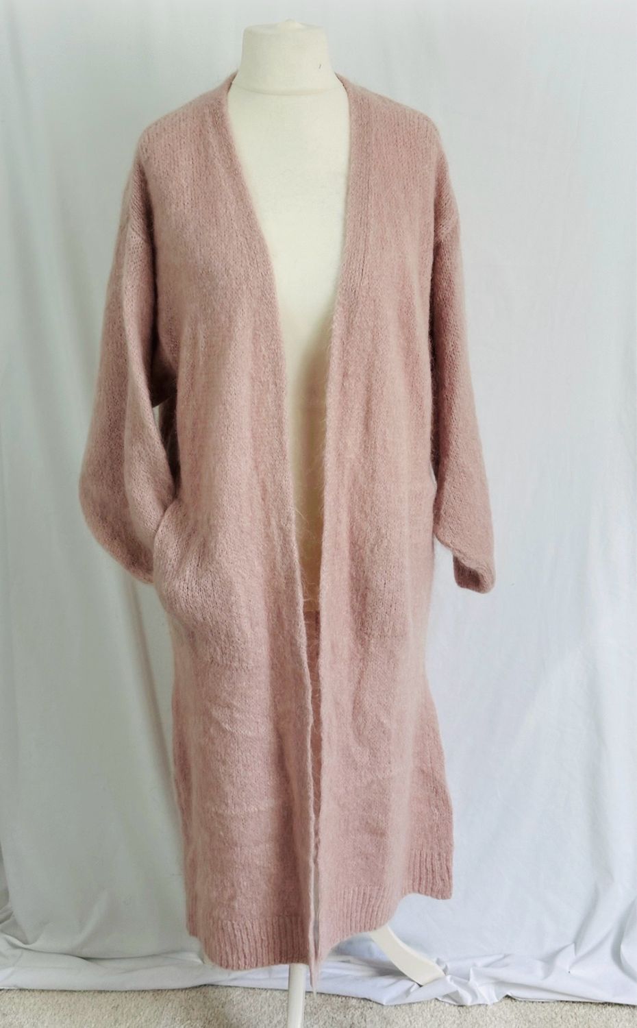 Julia Wang CLX Cardigan Lang Mantel One Size Uni Rosa