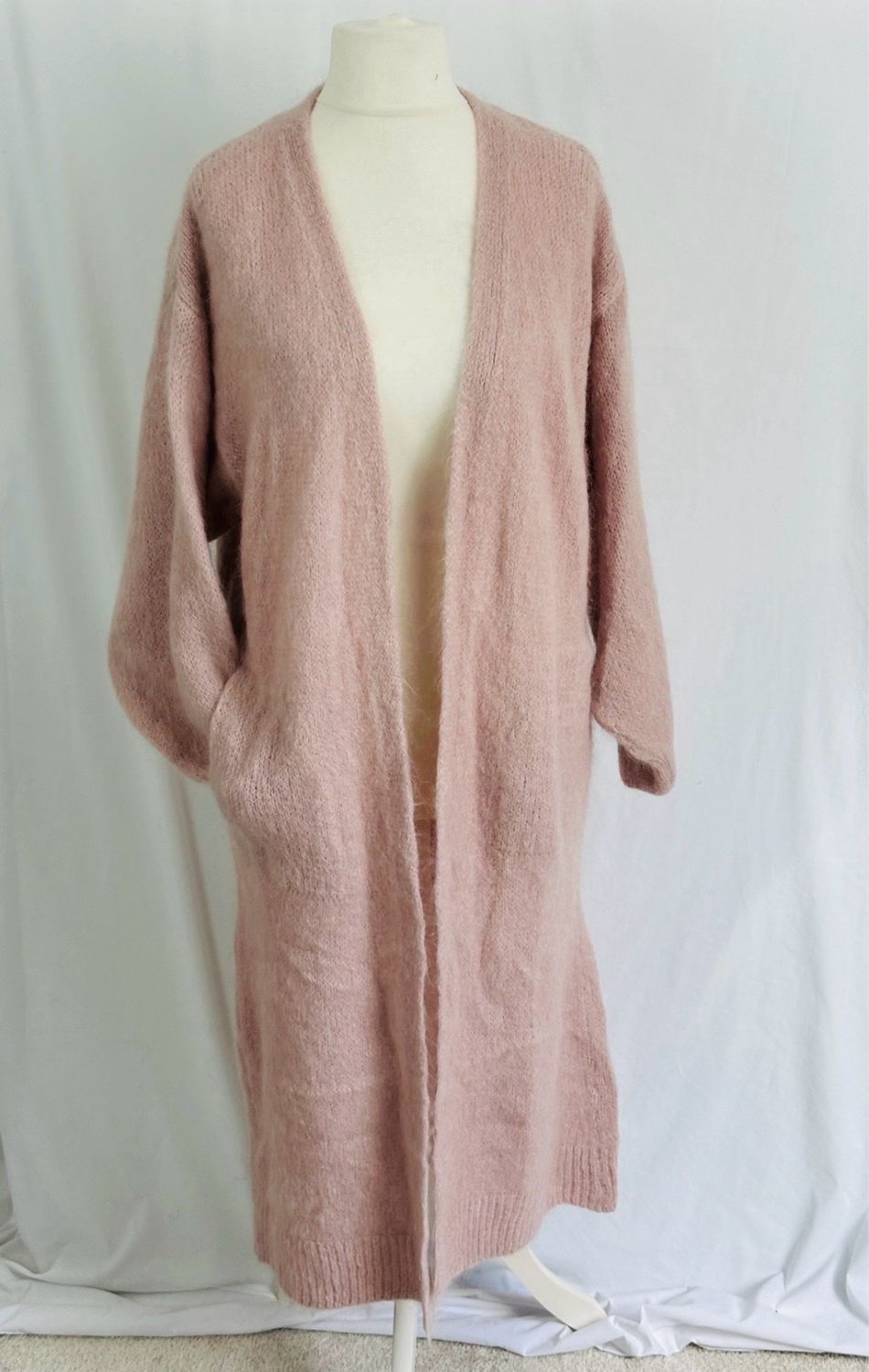 Julia Wang CLX Cardigan Lang Mantel One Size Uni Rosa