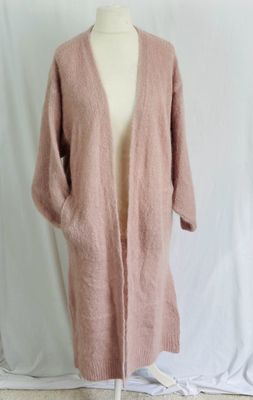 Julia Wang CLX Cardigan Lang Mantel One Size Uni Rosa