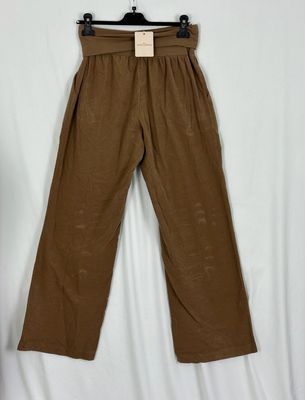 Julia Wang Feincord Hose Herbst 24 XXL Uni Nussbraun