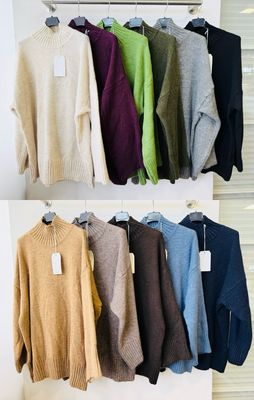 Julia Wang Pullover One Size Rollkragen Uni Kuschel div. Farben Julia Wang Pullover One Size Rollkragen Uni Kuschel div. Farben