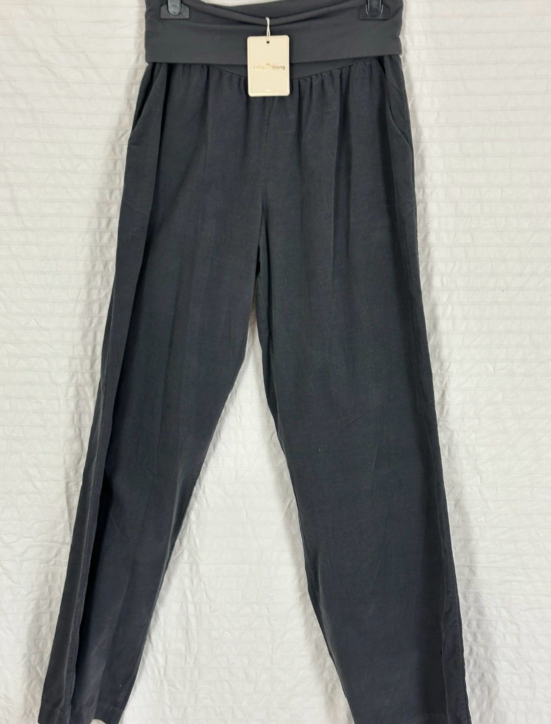 Julia Wang Feincord Hose div. Farben L Grau