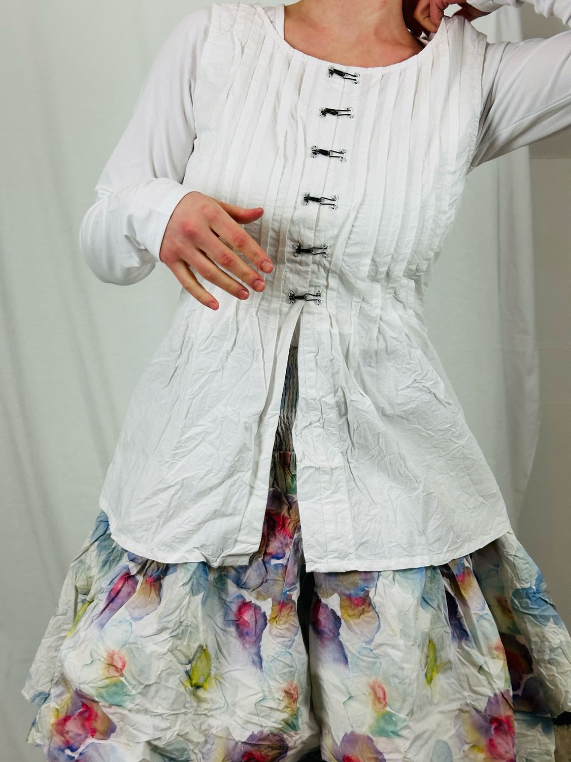 Ewa i Walla Cotten Top Janni White SS26 33407