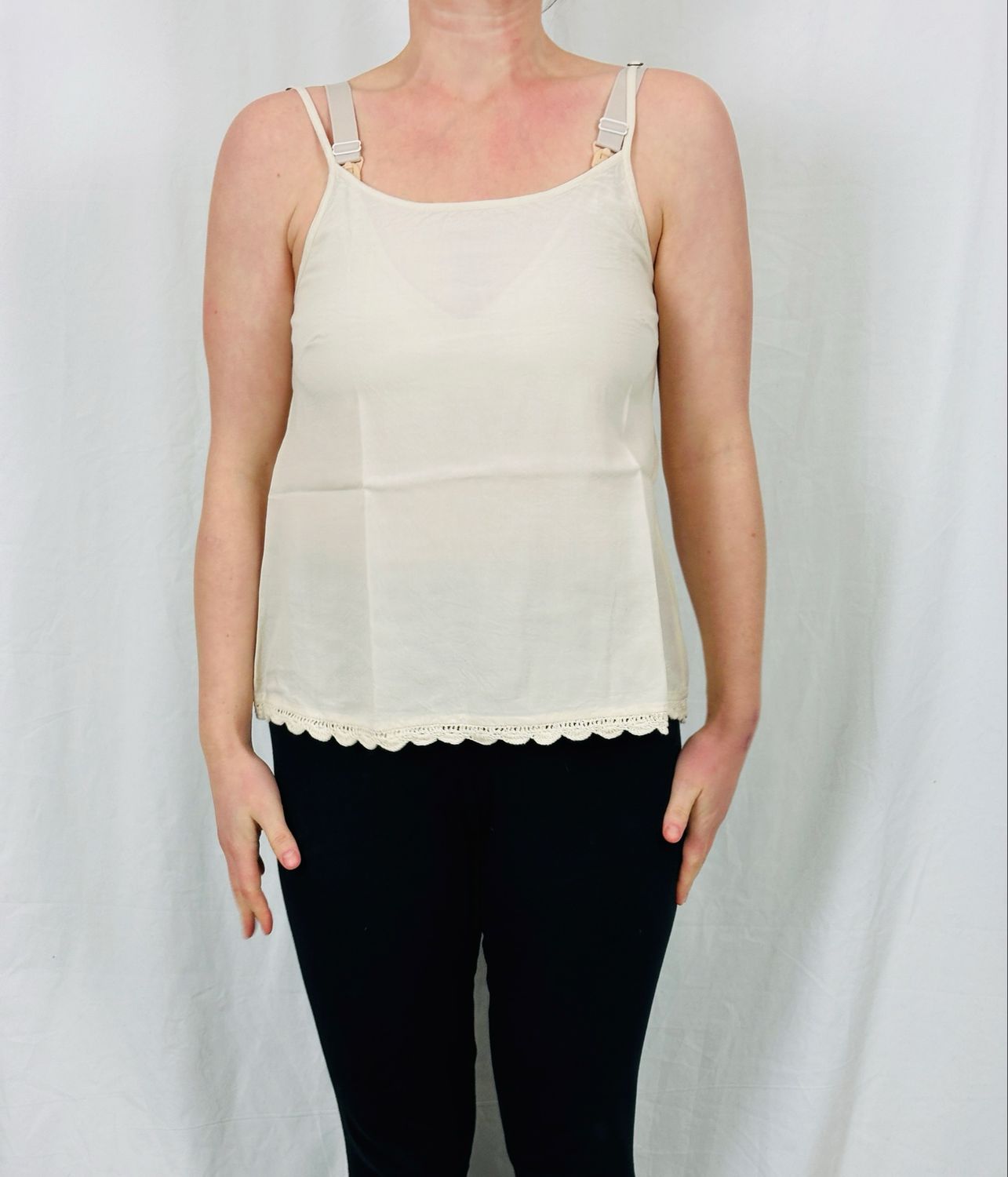 Ewa i Walla Top Nora Viscose SS26 33417 Oat