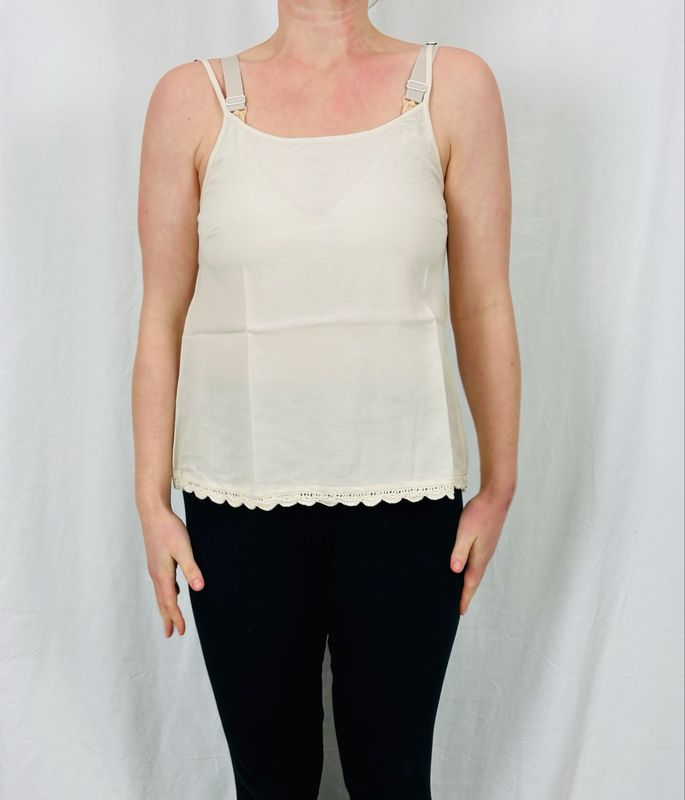 Ewa i Walla Top Nora Viscose SS26 33417 Oat