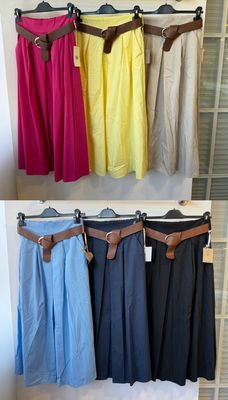 Julia Wang Viskose Rock Lang Uni One Size div. Farben Julia Wang Viskose Rock Lang Uni One Size div. Farben