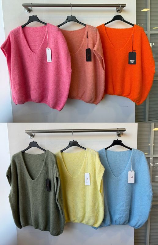 Julia Wang Pullunder Uni One Size div. färben