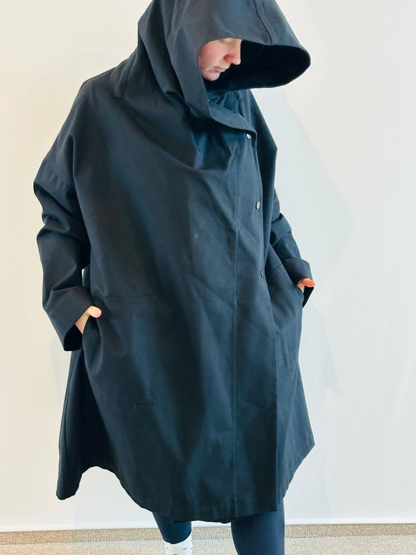 Rauffauf Cape Schwarz Cotten M - XL