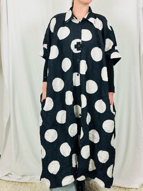 Pluslavie/PLÜ Long Shirt One Size Blackwhitedots SS26 4025