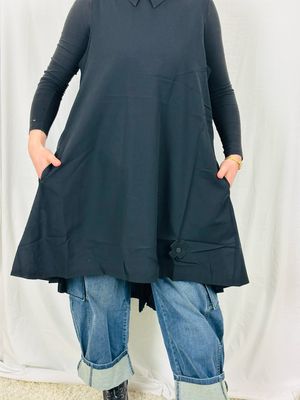 Pluslavie/PLÜ Tunic Top Black SS26 4030