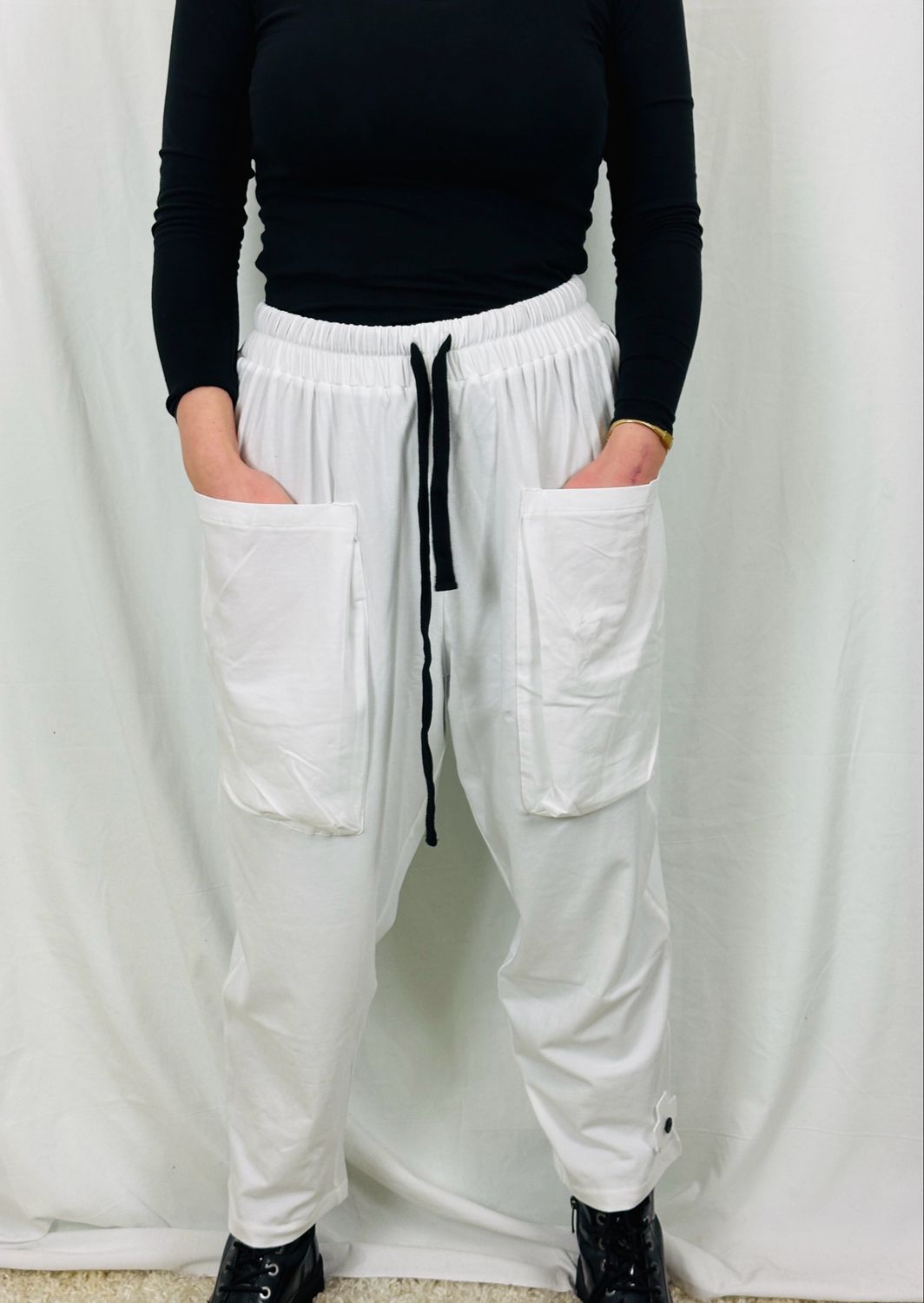 Pluslavie/PLÜ Relax Pant White SS26 10006