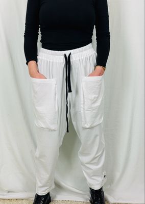 Pluslavie/PLÜ Relax Pant White SS26 10006