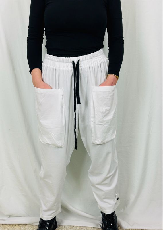 Pluslavie/PLÜ Relax Pant White SS26 10006
