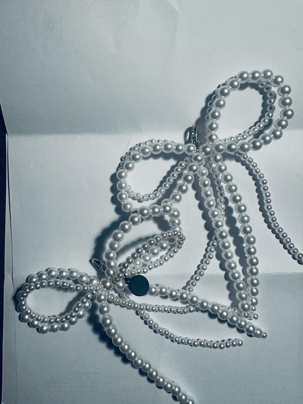 Pluslavie/PLÜ Pearl Bow Clip Pearl White 1617