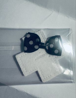 Pluslavie/PLÜ Patch White With Bow One Size 0001