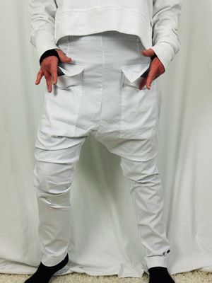 Pluslavie/PLÜ Pocket Pant White SS26 10008 Pluslavie/PLÜ Pocket Pant White SS26 10008
