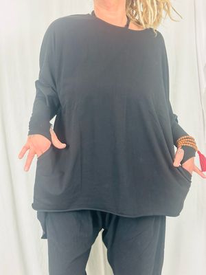 Pluslavie/PLÜ Big Shirt Blackwhitedots One Size SS26 5079 Pluslavie/PLÜ Big Shirt Blackwhitedots One Size SS26 5079