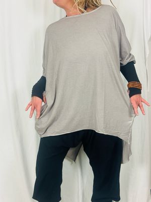 Pluslavie/PLÜ Big Shirt 5079 One Size SS26 Cement With Cement Plus