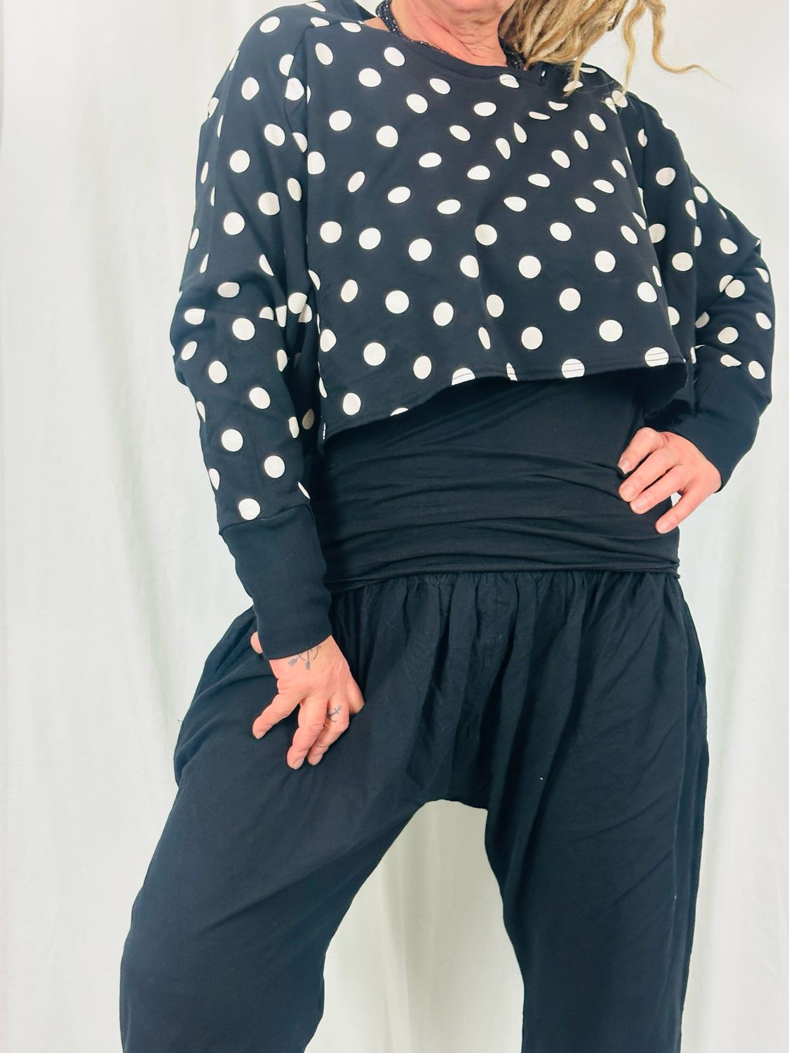 Pluslavie/PLÜ Wideshortshortswettr One Size  2101 Blackwhitedots SS26