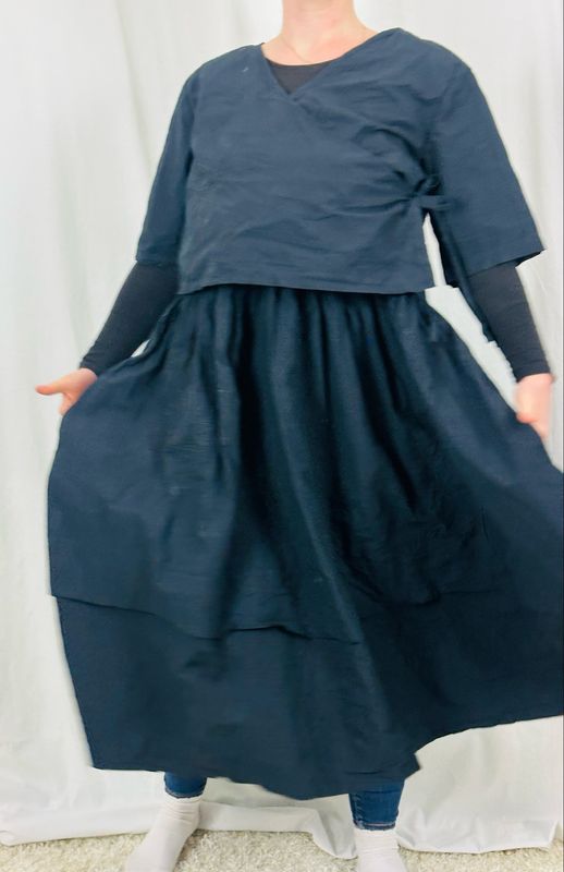 Ewa i Walla Kleid Riona Black  Cotten SS26 55940