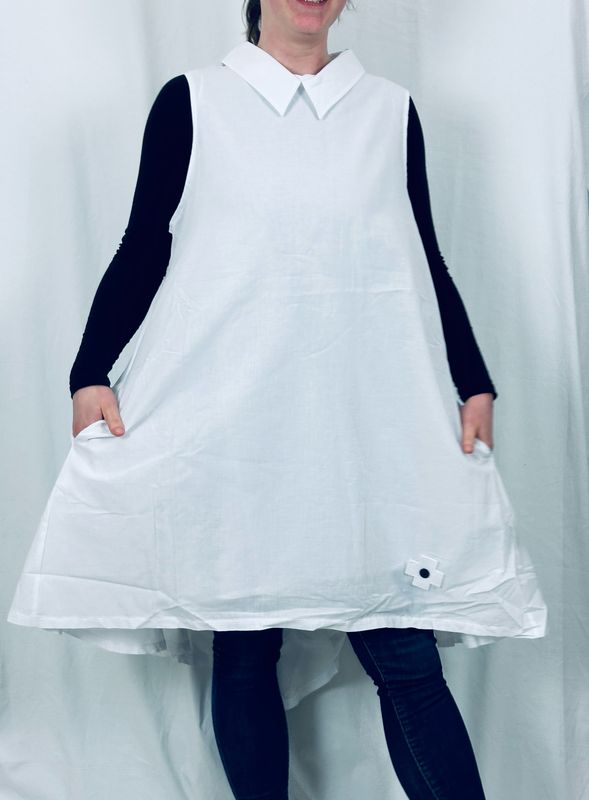 Plualavie/PLÜ Tunic Top White XL 4030