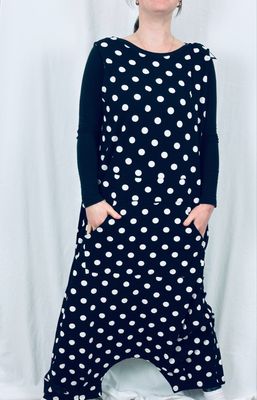 Pluslavie/PLÜ My Jumpsuit Blackwhitedots SS26 1076 M Pluslavie/PLÜ My Jumpsuit Blackwhitedots SS26 1076 M