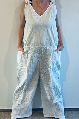 Ewa i Walla Jumpsuit 11437 Carly White SS26 Cotten